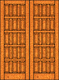 Flat Top 15 Panel Doors 