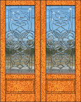 Doors with bevel leaded glass
